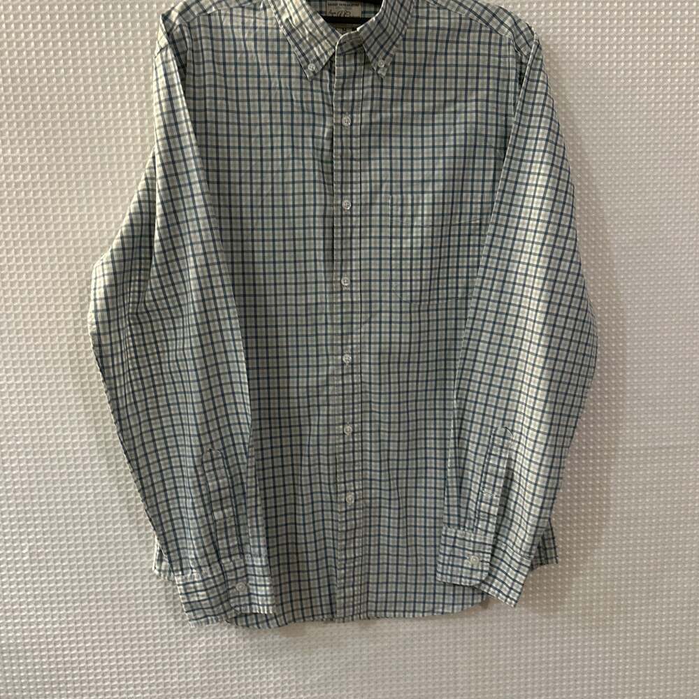 J.Crew Men's Blue Plaid Button-Up Oxford Shirt